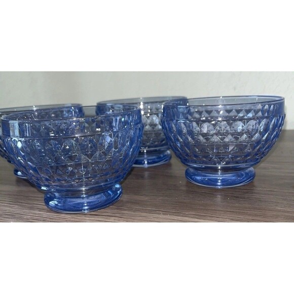4x Villeroy&Boch Boston Bowls, Appetizer/Dessert Bowl, Blue, Stackable main image 3